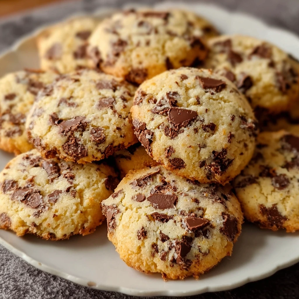 Chocolate Chip Toffee Shortbread Cookies