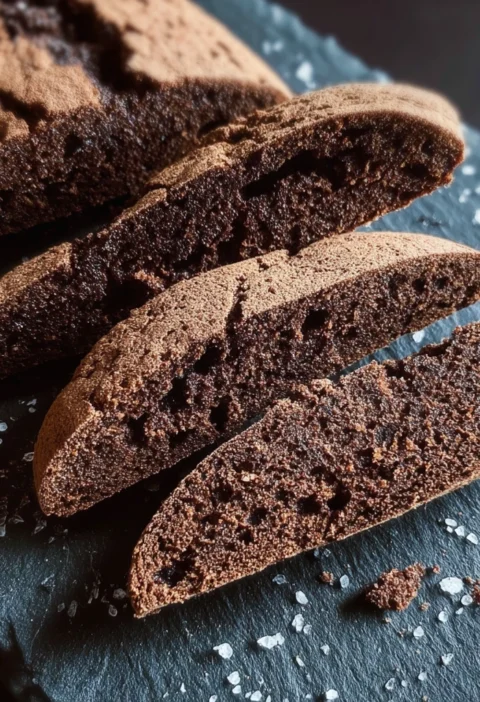 Chocolate Sourdough Biscotti