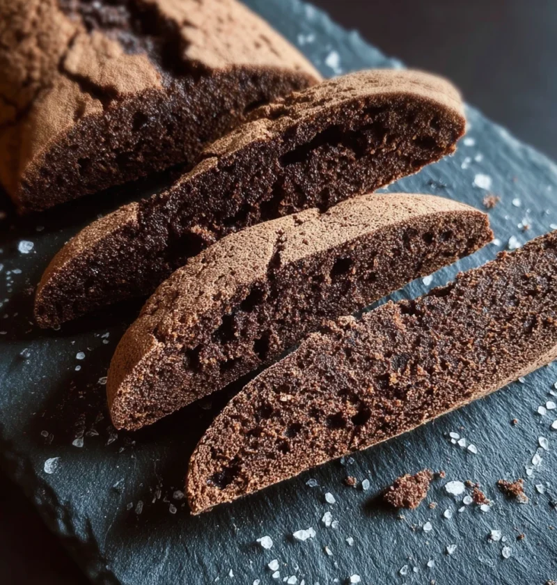 Chocolate Sourdough Biscotti