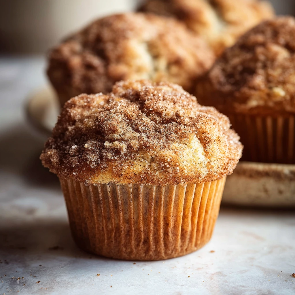 Cinnamon Sourdough Muffins