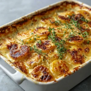 Creamy & Cheesy Au Gratin Potatoes