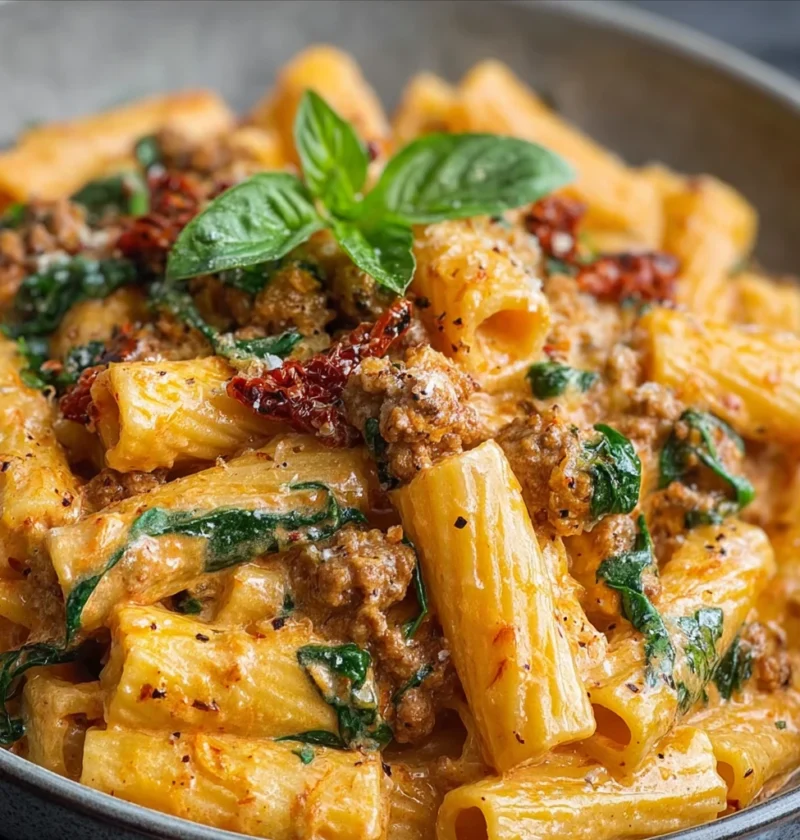 Creamy Italian Sausage Rigatoni Onepot 30min Tomato Cream