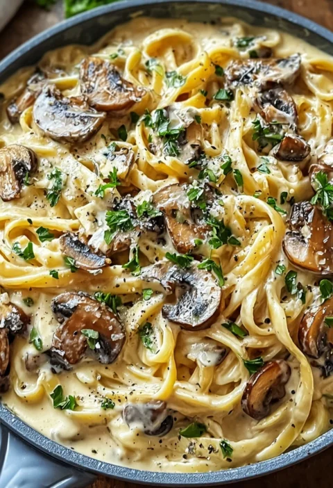 Creamy Tuscan Mushroom Pasta Skillet Cozy Comfort Minutes