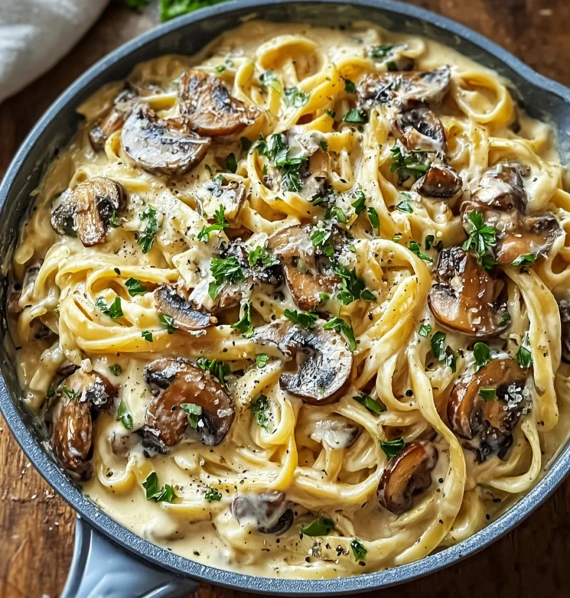 Creamy Tuscan Mushroom Pasta Skillet Cozy Comfort Minutes