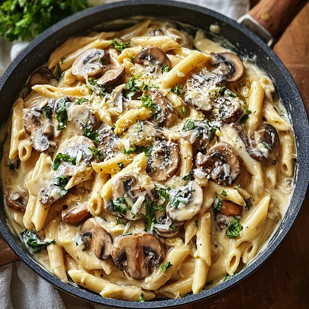 Creamy Tuscan Mushroom Pasta Skillet Cozy Comfort Minutes