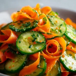 Cucumber Carrot Salad (15 Minutes, Big Crunch!)