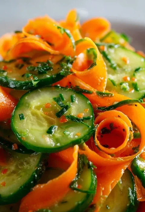Cucumber Carrot Salad Minutes Big Crunch