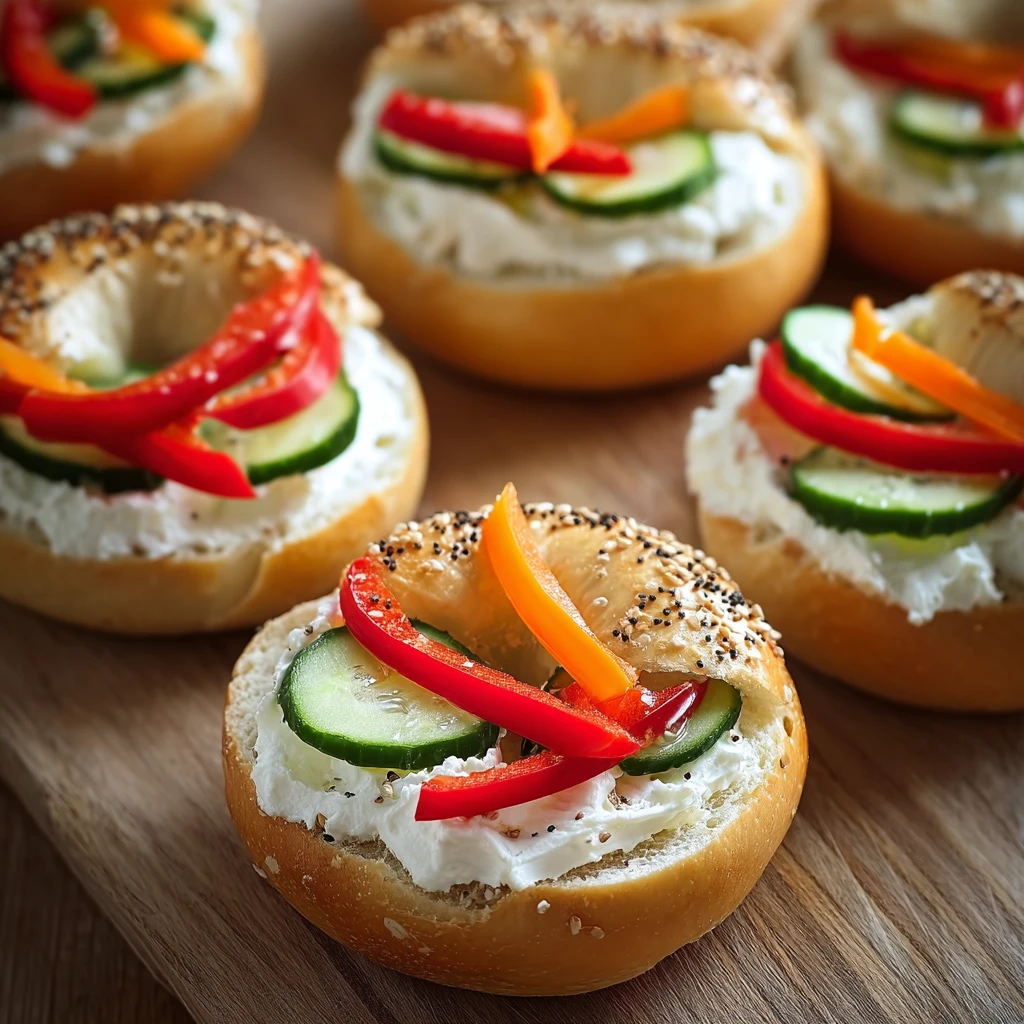 Delicious Mini Bagel Sandwiches Gourmet Home