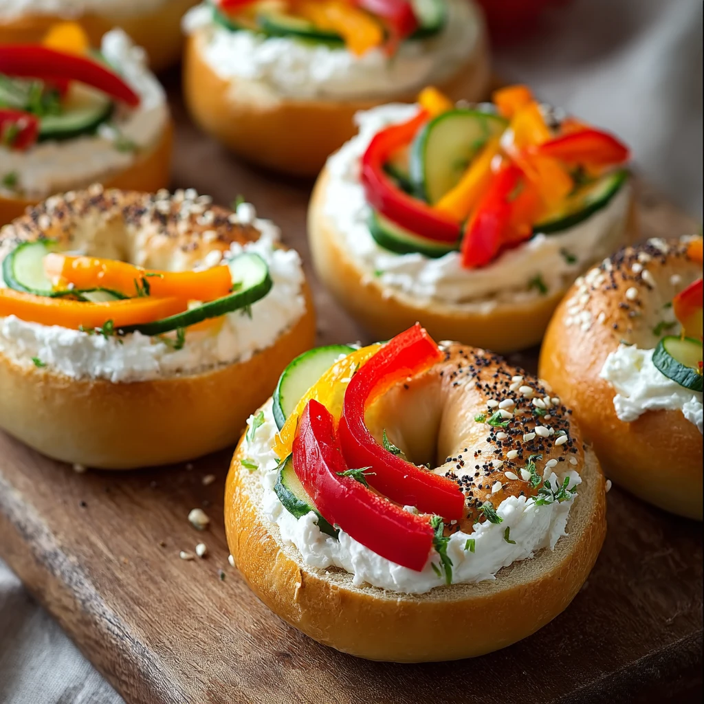 Delicious Mini Bagel Sandwiches Gourmet Home