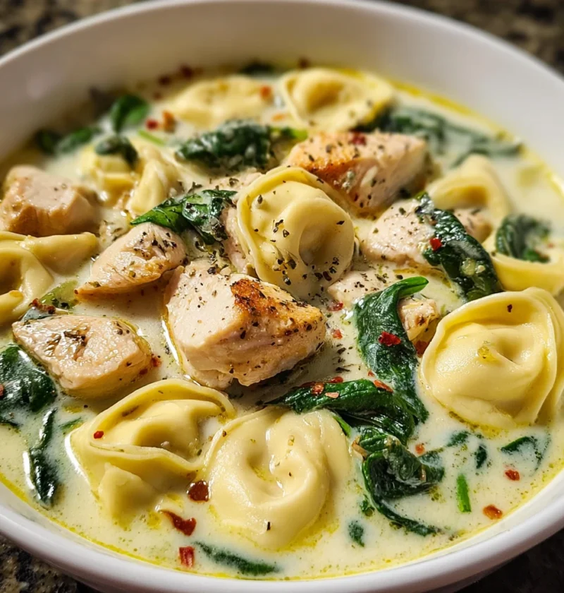 Discover Comfort Creamy Chicken Tortellini Soup Today