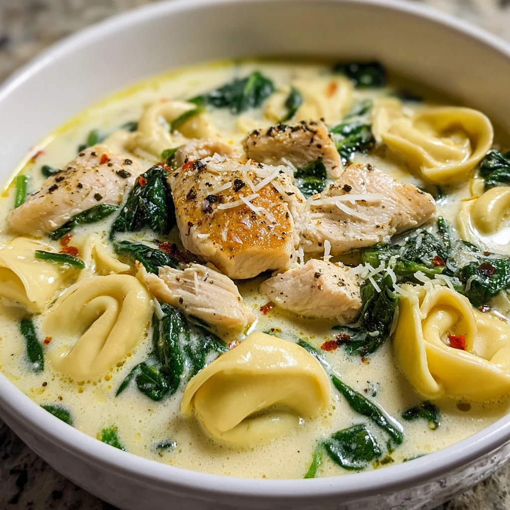 Discover Comfort Creamy Chicken Tortellini Soup Today