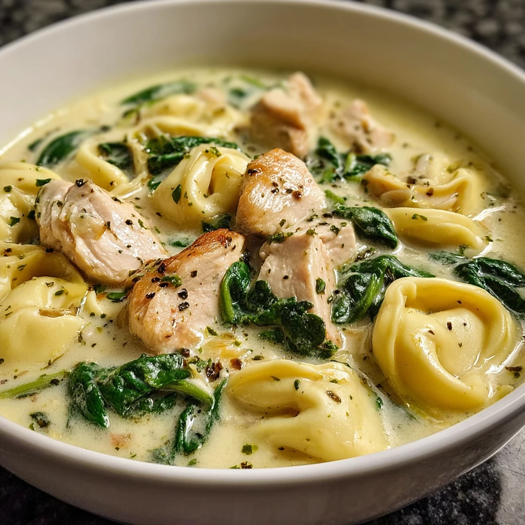 Discover Comfort Creamy Chicken Tortellini Soup Today