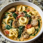 Discover the Comfort of Creamy Chicken Tortellini Soup Today!