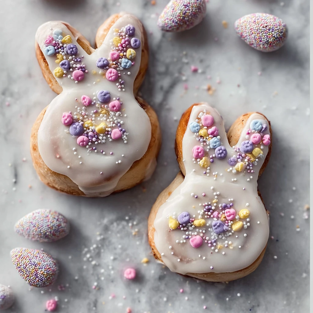 Easter Bunny Cinnamon Rolls