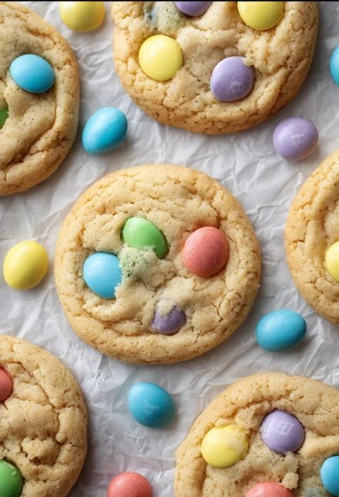 Easter Bunny Cookies Pastel Spring Chewy Festive