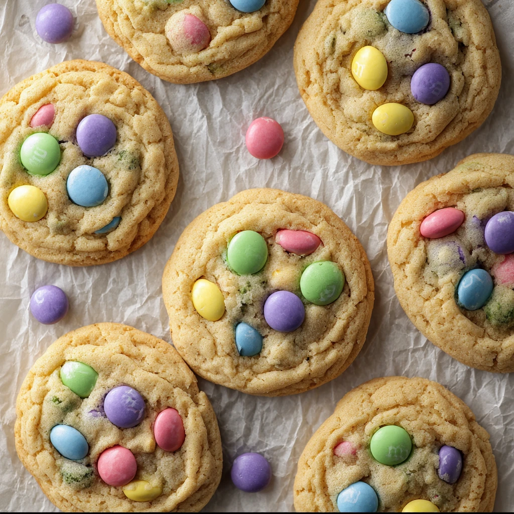 Easter Bunny Cookies Pastel Spring Chewy Festive