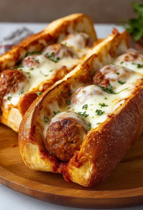 Cheesy Meatball Subs 20minute Homemade Marinara Melt