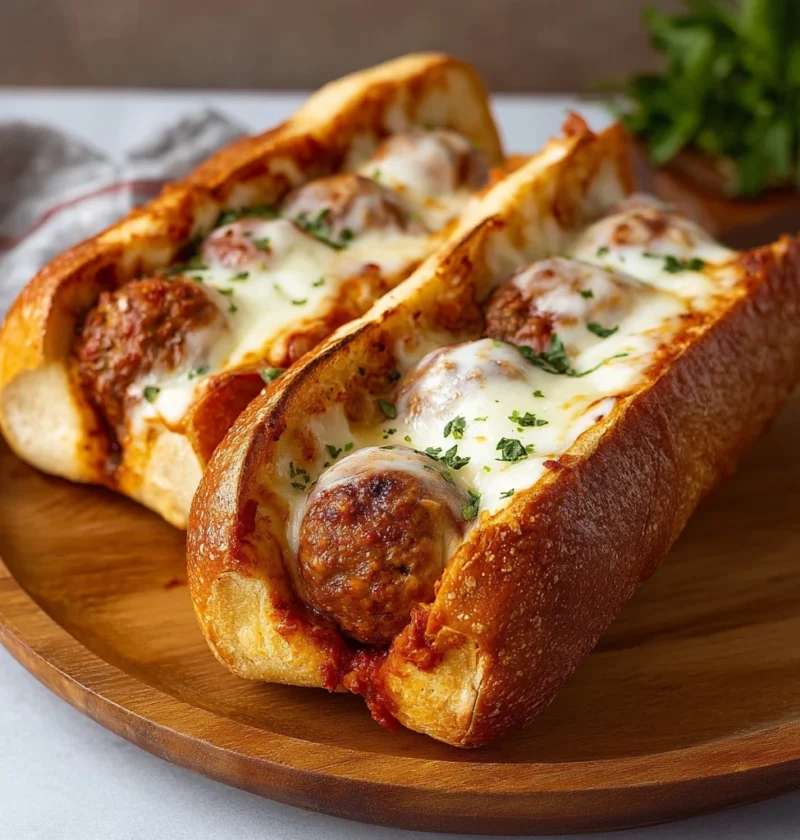 Cheesy Meatball Subs 20minute Homemade Marinara Melt