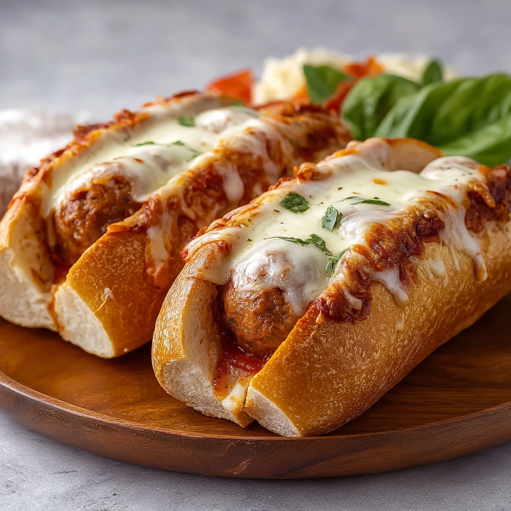 Cheesy Meatball Subs 20minute Homemade Marinara Melt