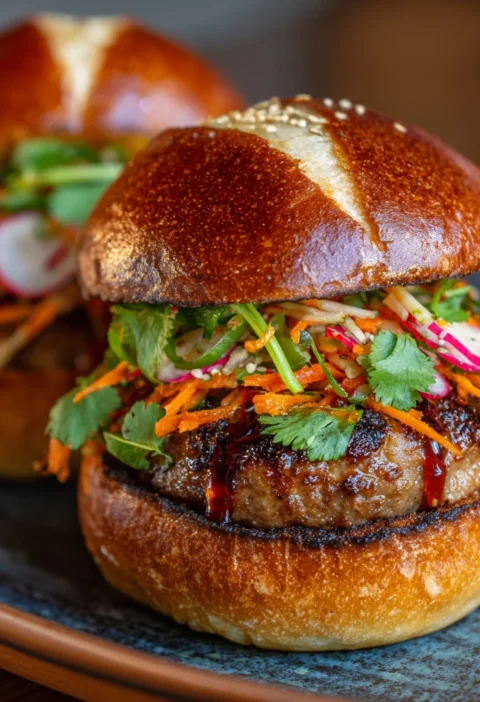 Garlic Lamb Smash Burgers