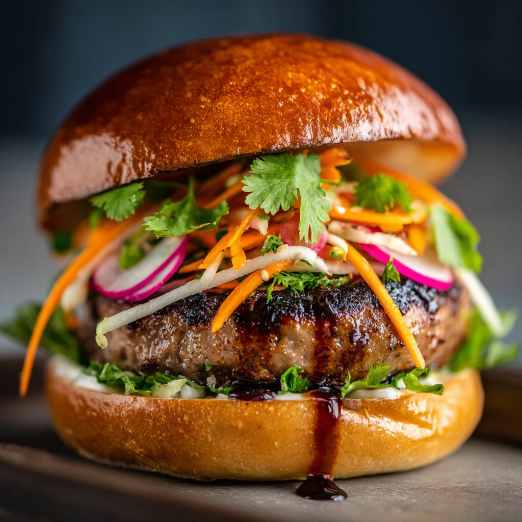 Garlic Lamb Smash Burgers