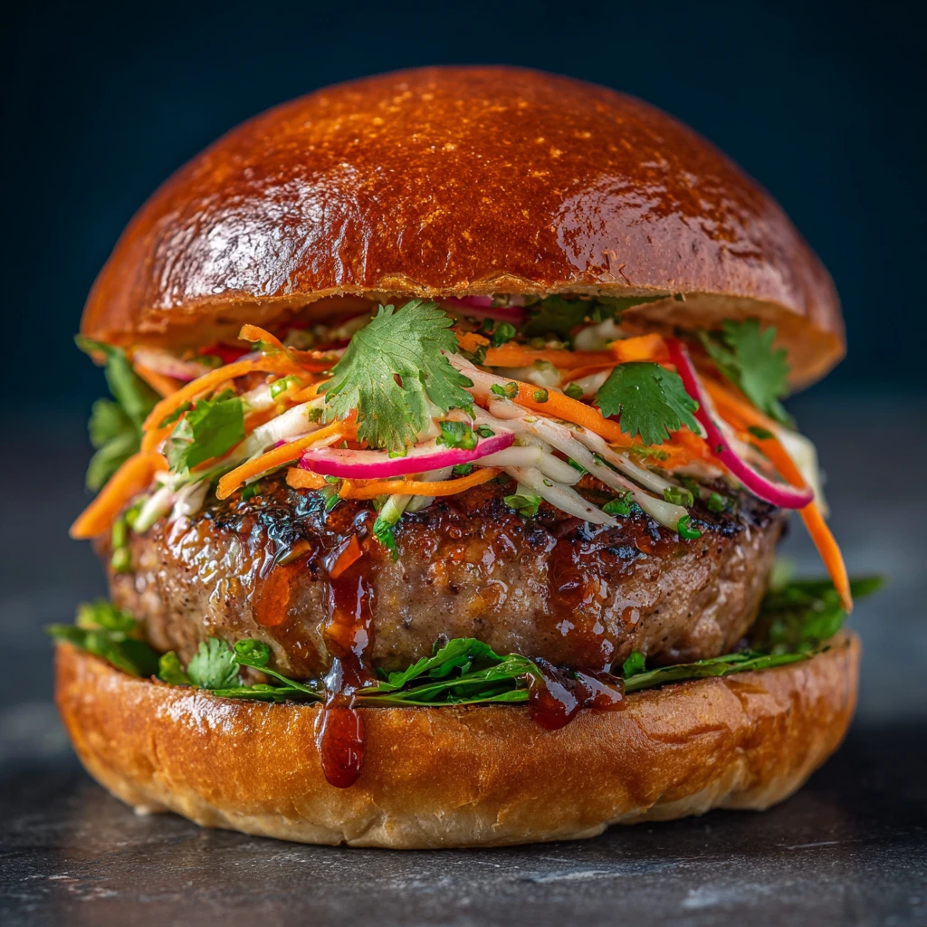 Garlic Lamb Smash Burgers