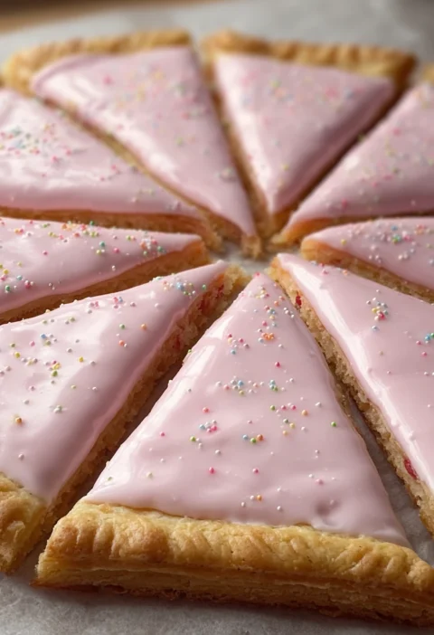 Giant Strawberry Pop Tart Pizza Amazing Dessert Secrets