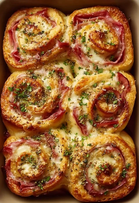 Ham Cheese Stromboli Rolls Recipe Image