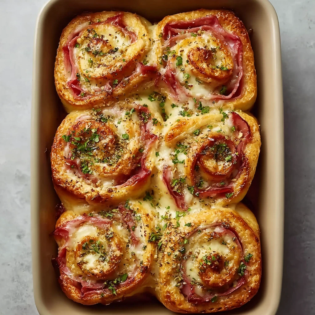 Ham and Cheese Stromboli Rolls