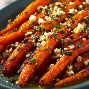 Honey Garlic Roasted Carrots