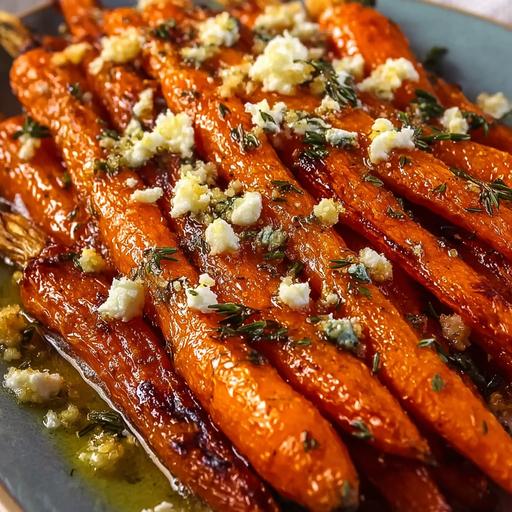 Honey Garlic Roasted Carrots