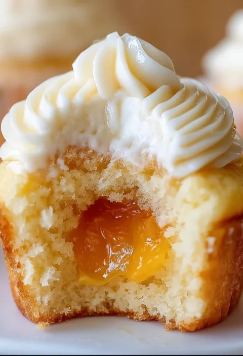 Honey Peach Cream Cheese Cupcakes That Scream Summer