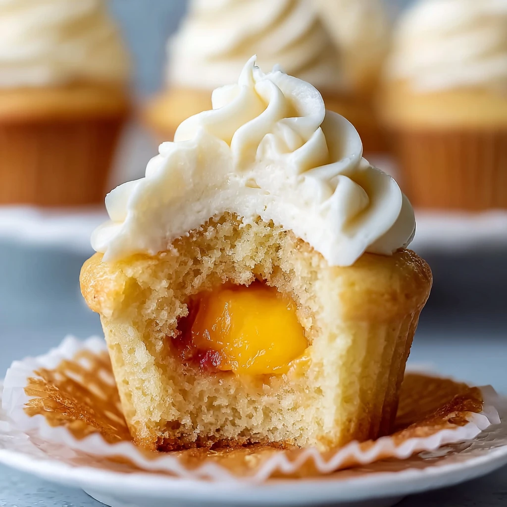 Honey Peach Cream Cheese Cupcakes That Scream Summer