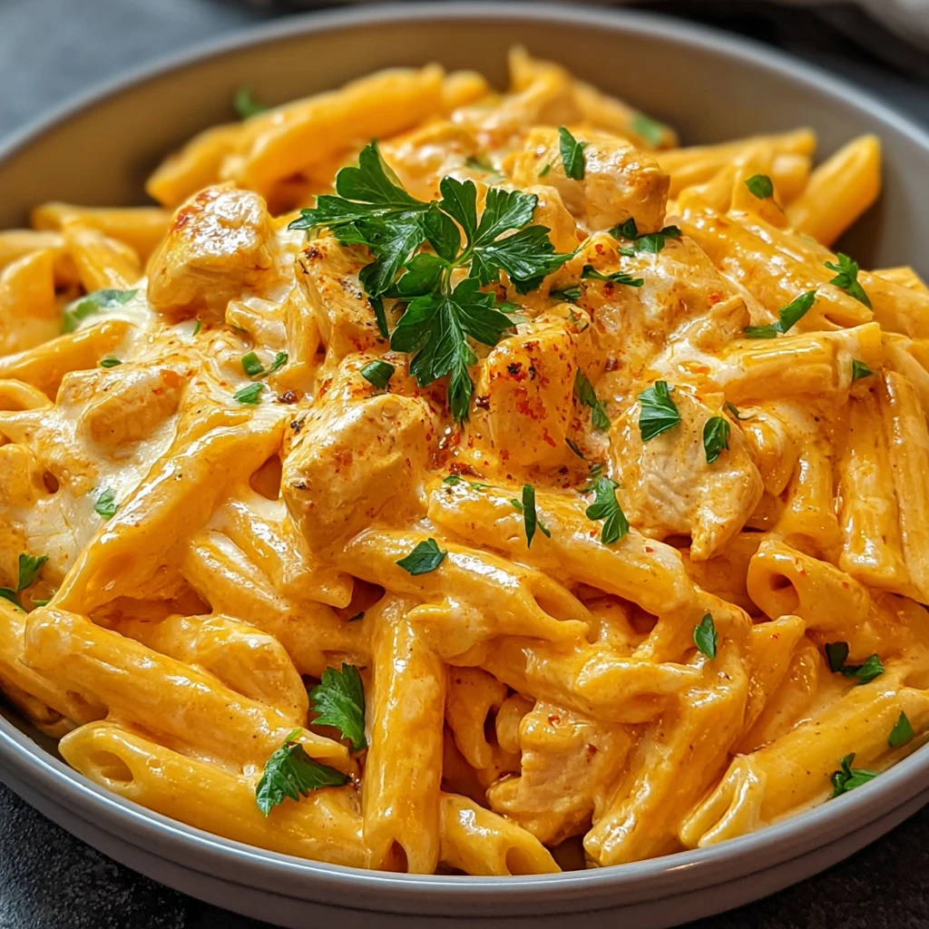 Indulge Buffalo Chicken Alfredo Pasta Feast