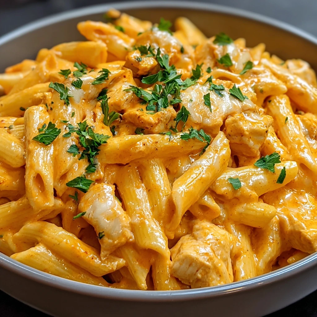 Indulge Buffalo Chicken Alfredo Pasta Feast