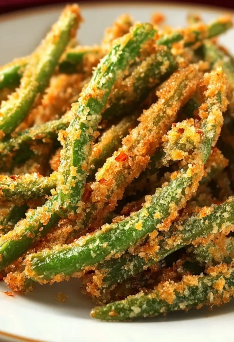 Indulge Crispy Fried Green Beans Sea Salt Chili