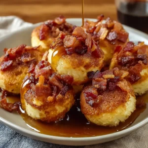 Indulge in Irresistible Maple Bacon Pancake Bites Today!