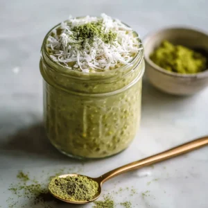 Matcha Coconut Overnight Oats