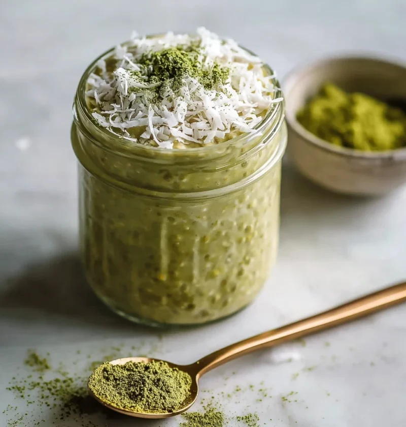Matcha Coconut Overnight Oats