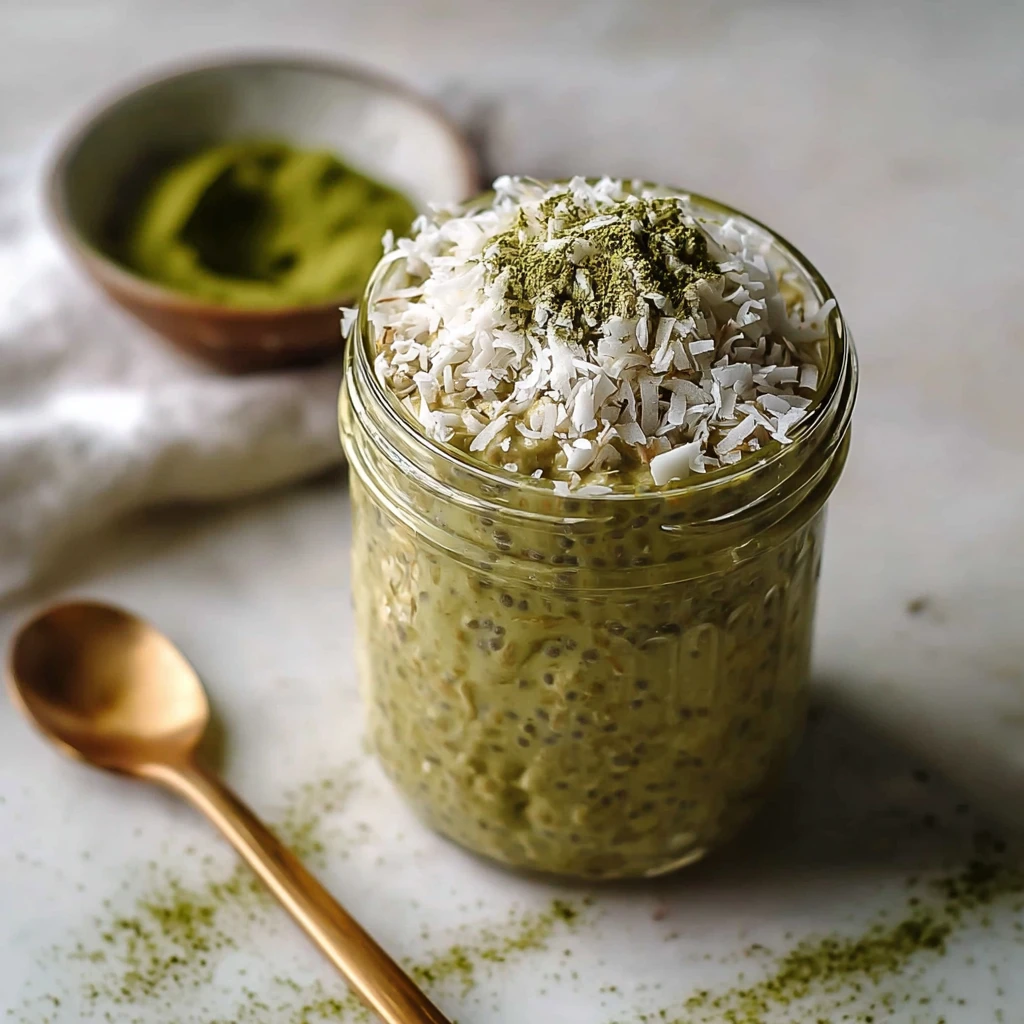 Matcha Coconut Overnight Oats