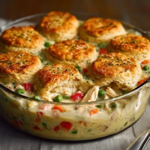 Mom’s Fabulous Chicken Pot Pie with Biscuit Crust