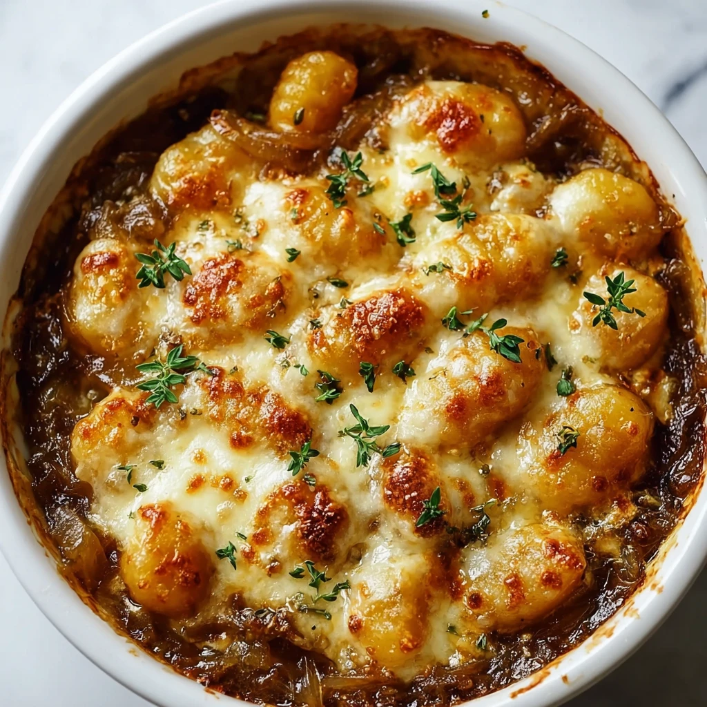 Mouthwatering Baked French Onion Gnocchi
