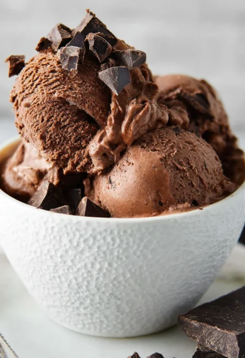 Churn Chocolate Fudge Brownie Ice Cream 5ingredient Creamy