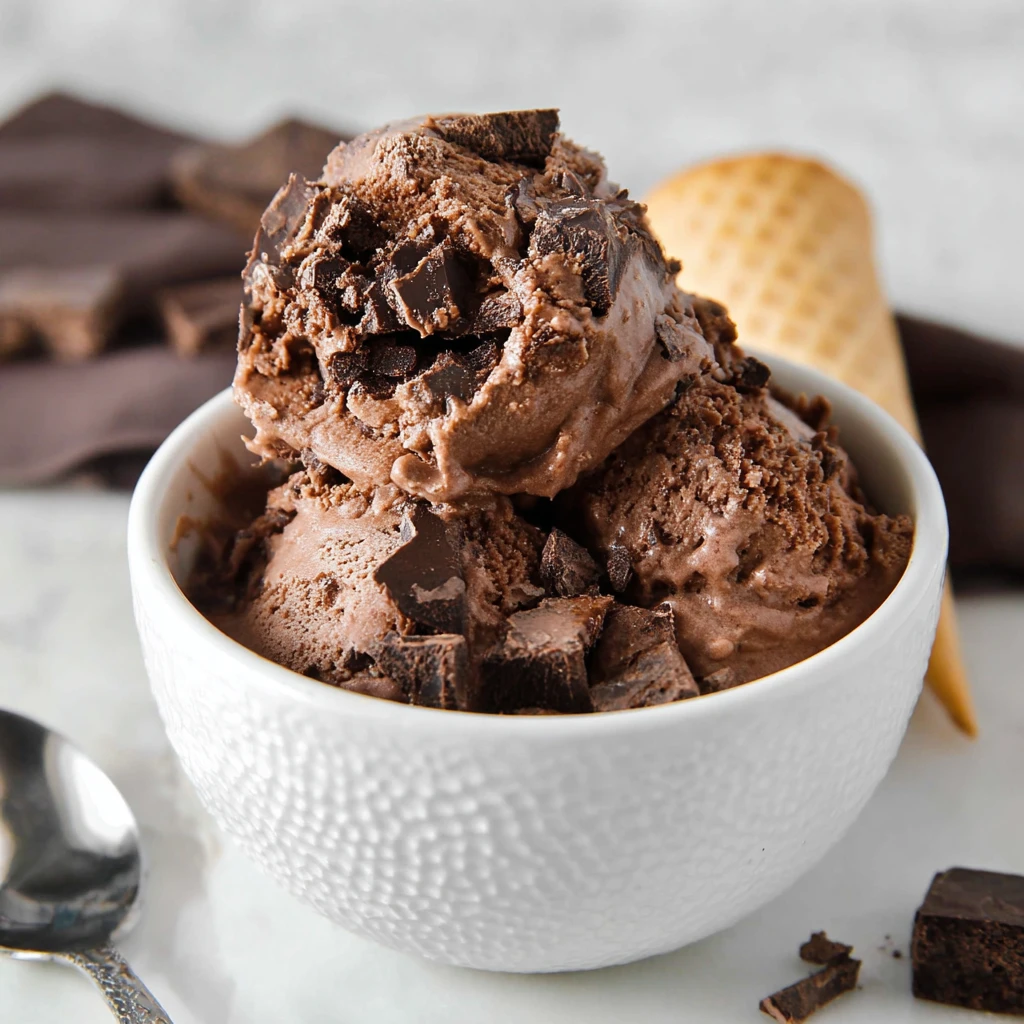 Churn Chocolate Fudge Brownie Ice Cream 5ingredient Creamy