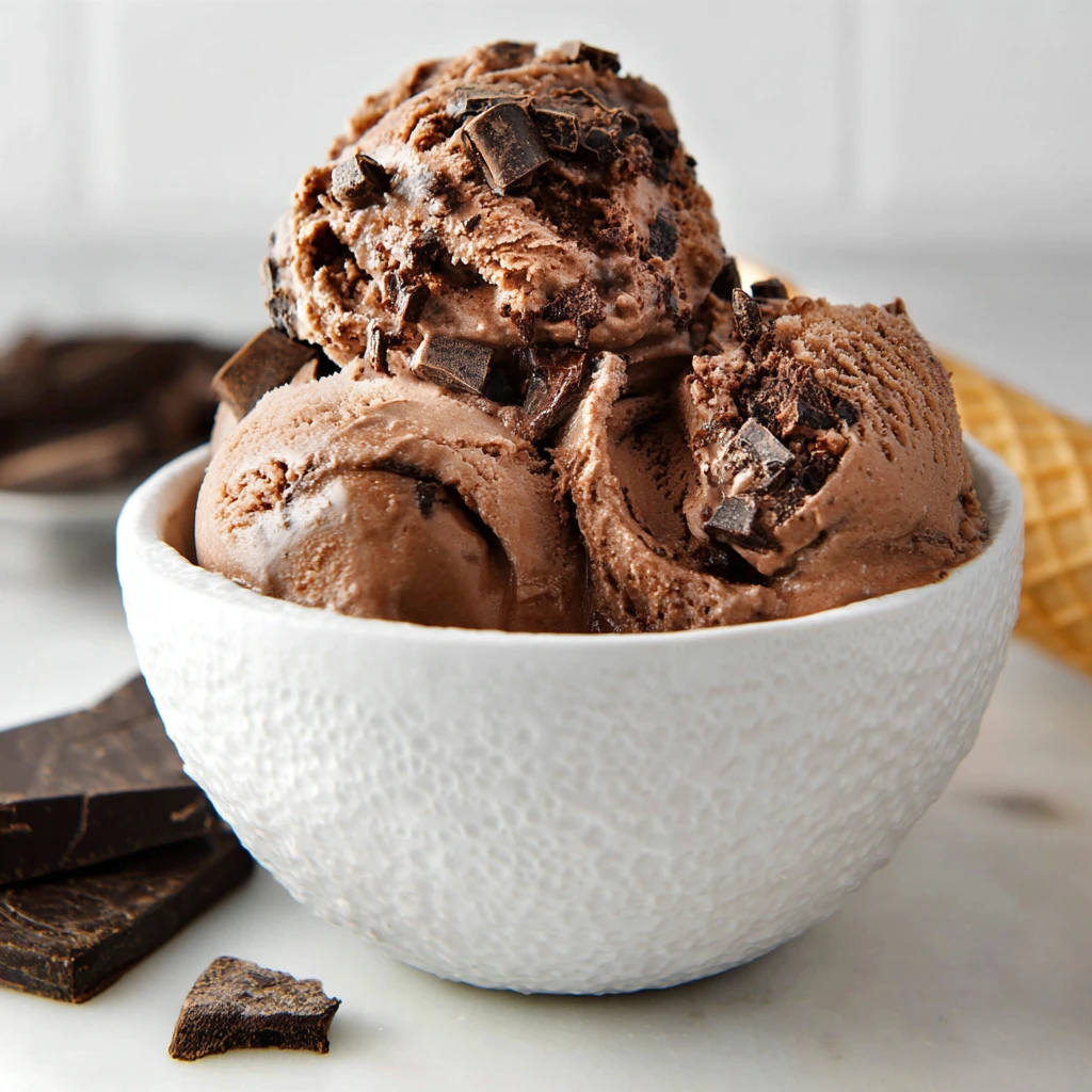 Churn Chocolate Fudge Brownie Ice Cream 5ingredient Creamy
