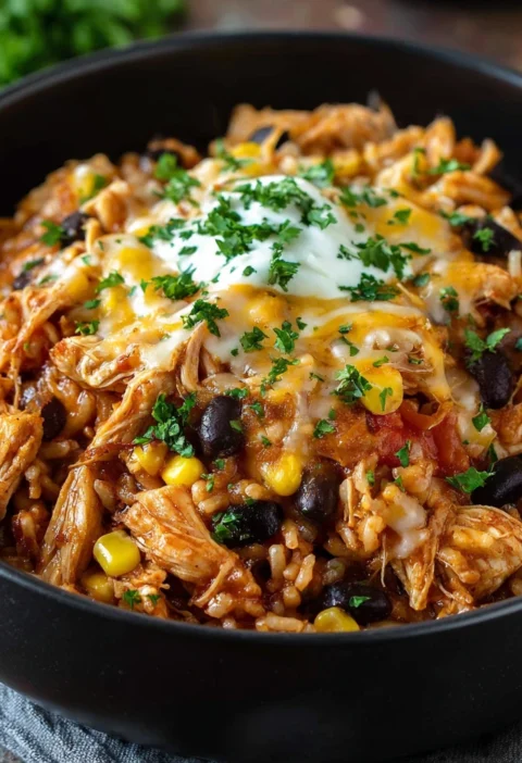 Onepot Bbq Chicken Burrito Bowls