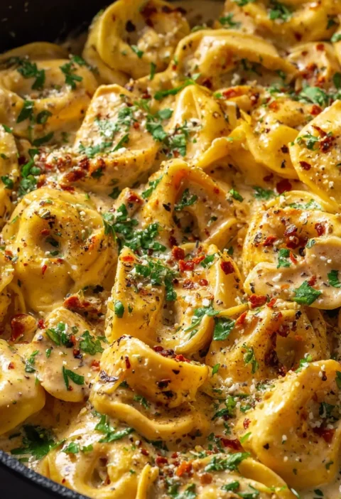 Onepot Chicken Tortellini Creamy Recipe