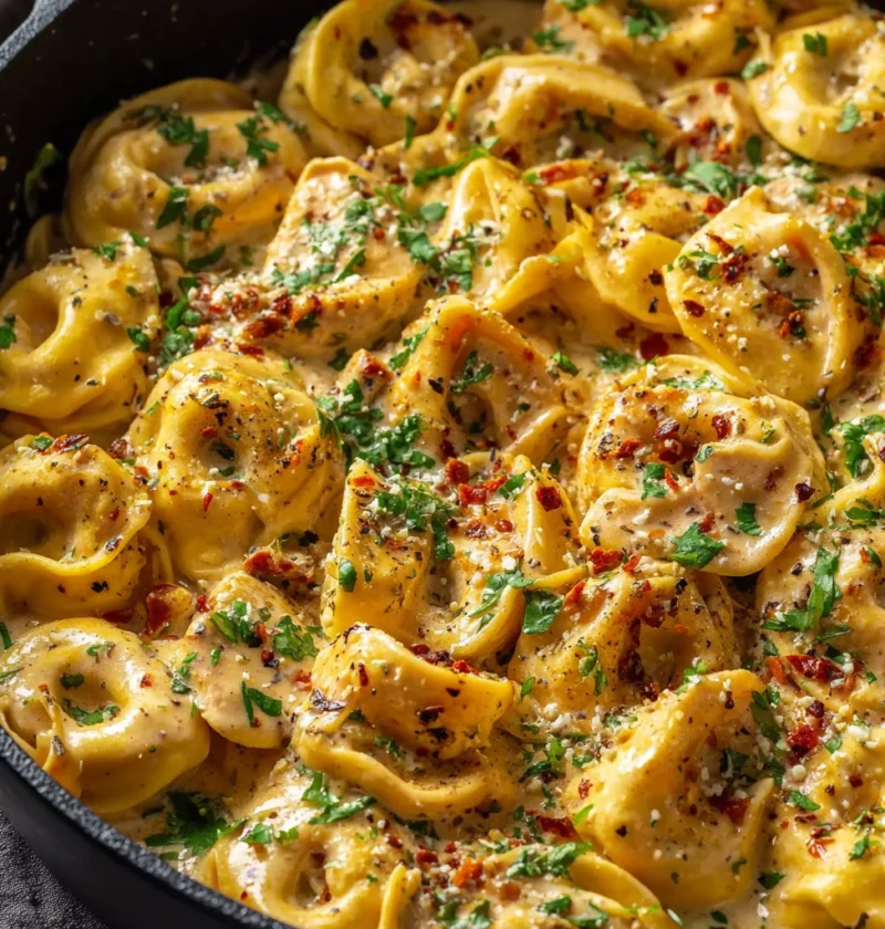 Onepot Chicken Tortellini Creamy Recipe