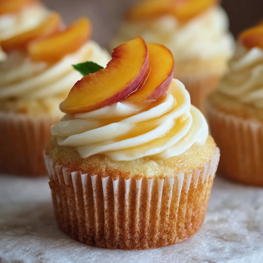 Peach Honey Cheesecake Cupcakes Creamy Fruity Naturally Sweet