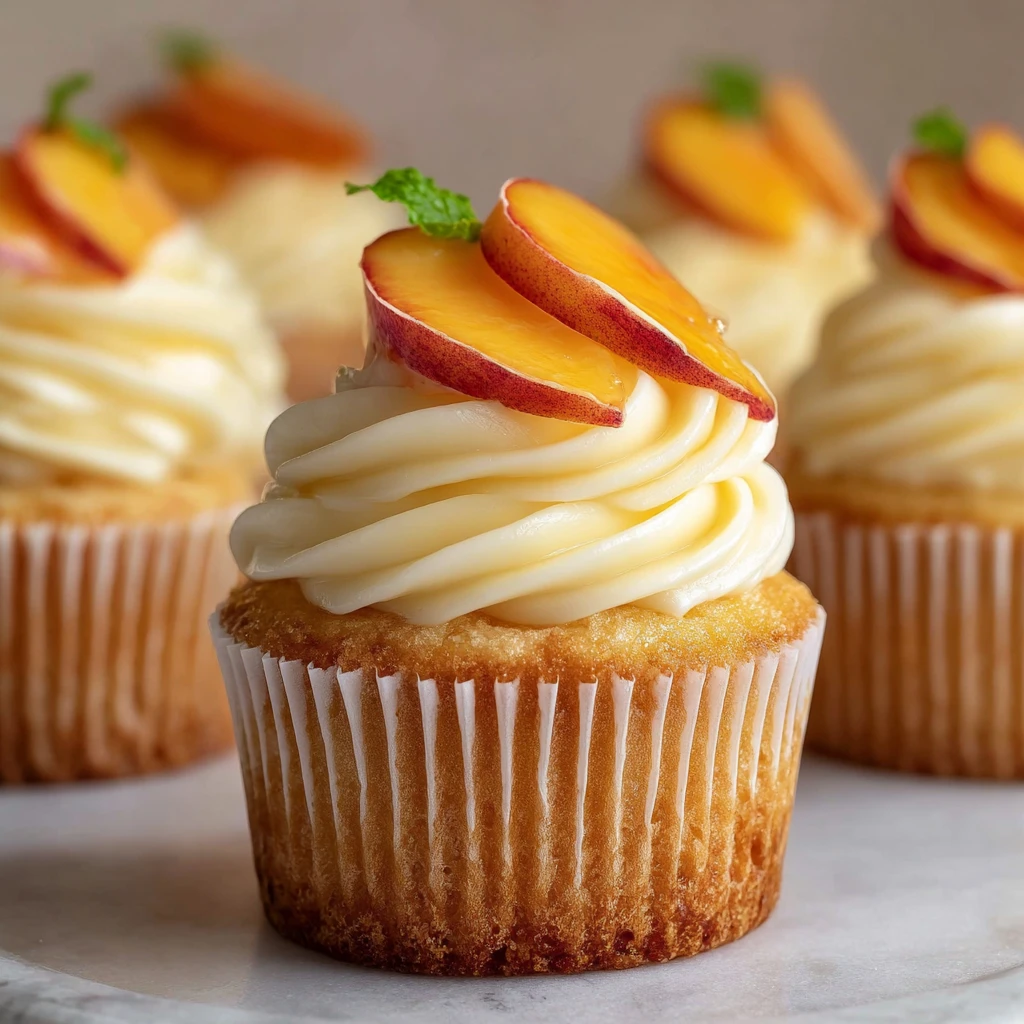 Peach Honey Cheesecake Cupcakes Creamy Fruity Naturally Sweet